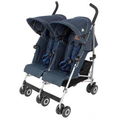 Детская прогулочная коляска для двойни TWIN TRIUMPH DENIM NEW Maclaren Детская прогулочная коляска для двойни TWIN TRIUMPH DENIM NEW Maclaren