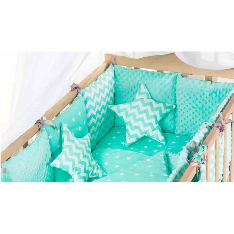 Комплект детского постельного белья Babyroom Бортики lux плюш 9 элементов