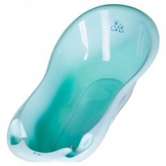 Детская ванночка со сливом и термометром Зайцы Детская ванночка со сливом и термометром Зайцы